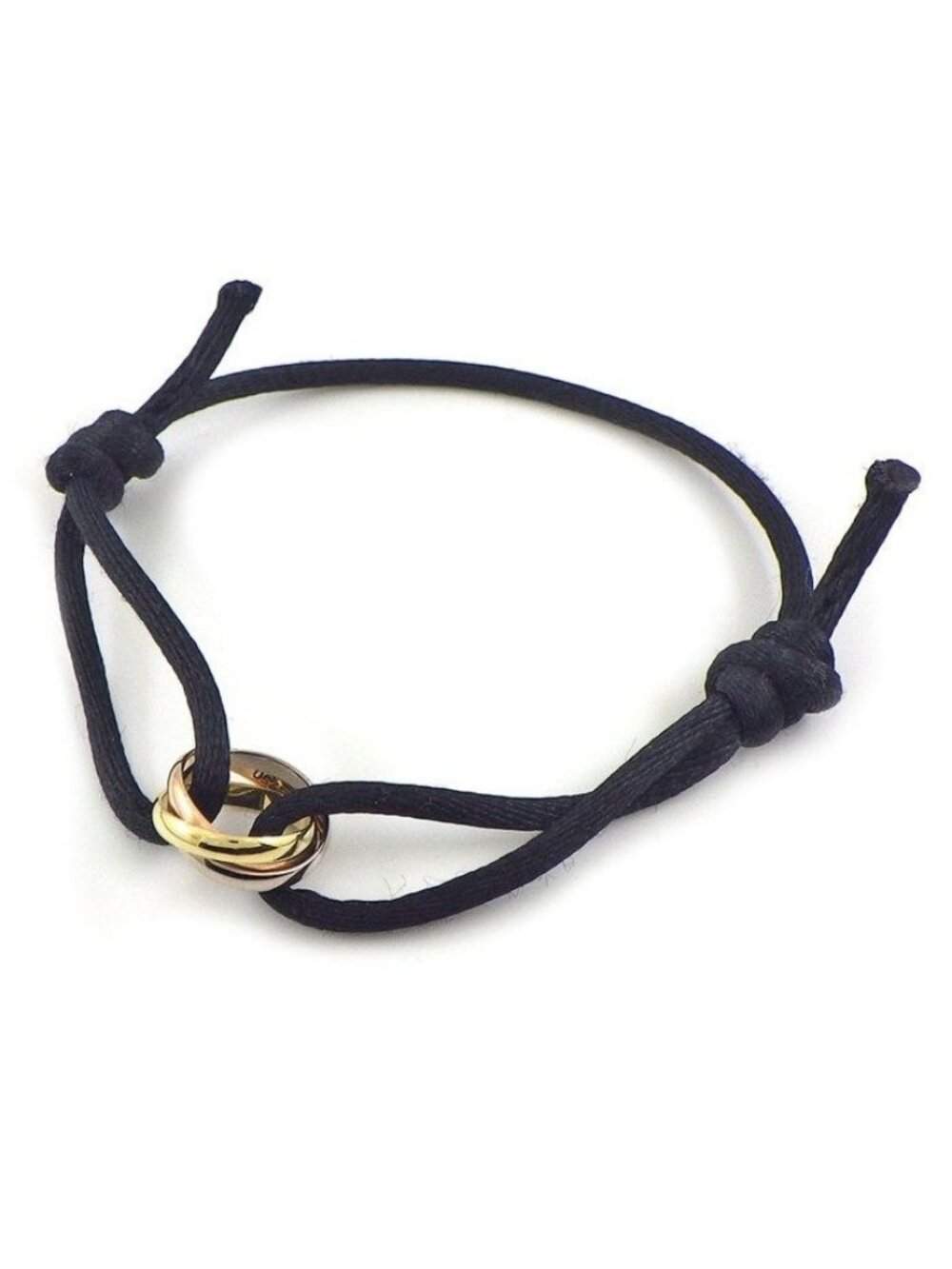 Cartier Bracelet Trinity Online Limited Three Color Cotton Cord 18K Pink